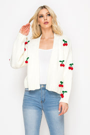 Cherry Pop Open Cardigan