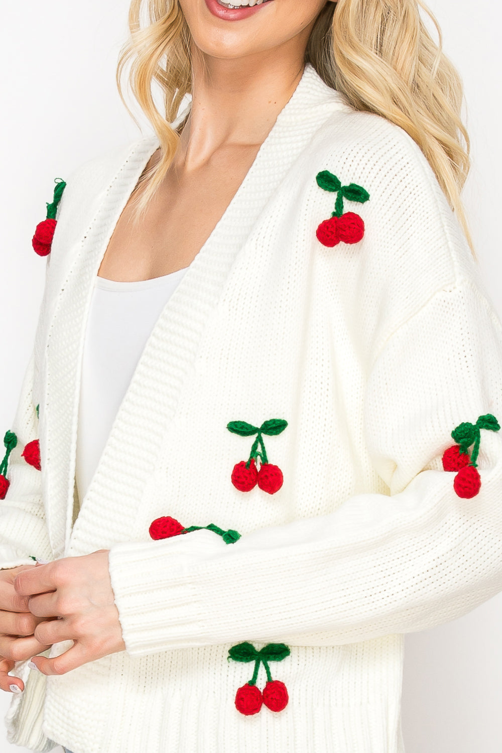 Cherry Pop Open Cardigan