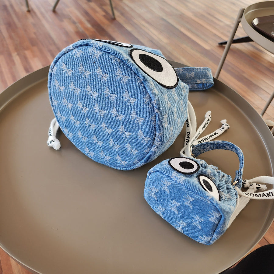 Candy Eye Denim Bag by MAKOMAKI KOREA