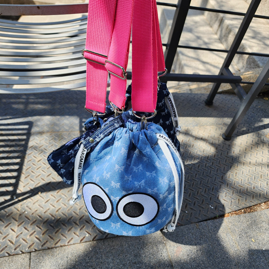 Candy Eye Denim Bag by MAKOMAKI KOREA