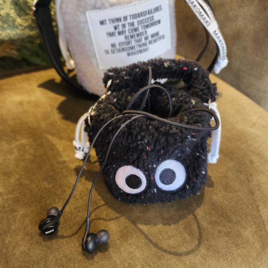 Mini Candy Eye Fuzzy Bag by MAKOMAKI KOREA