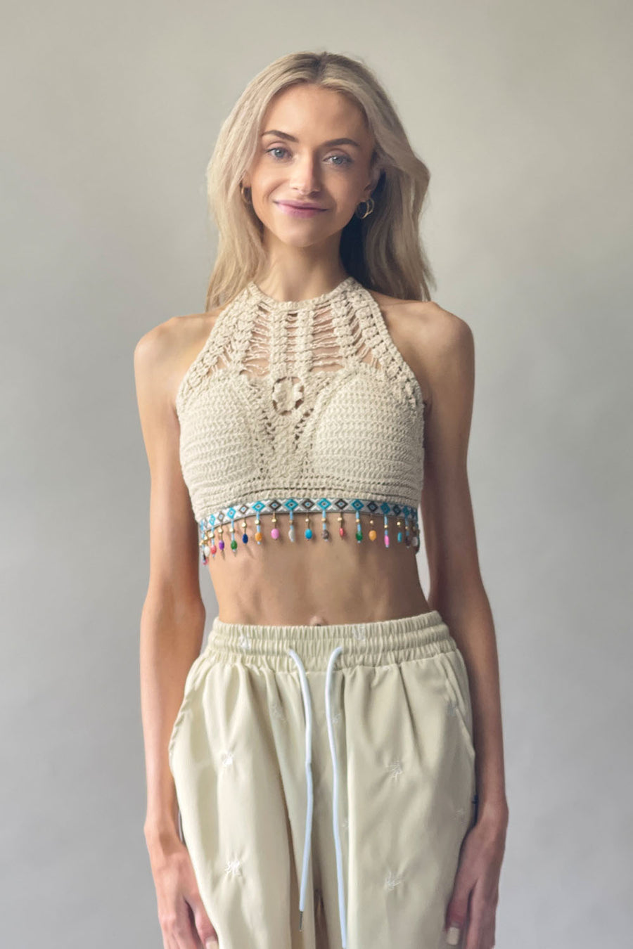 Festival Crochet Halter Top