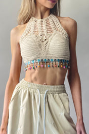 Festival Crochet Halter Top