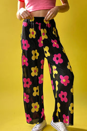 Big Flower Wide Pants