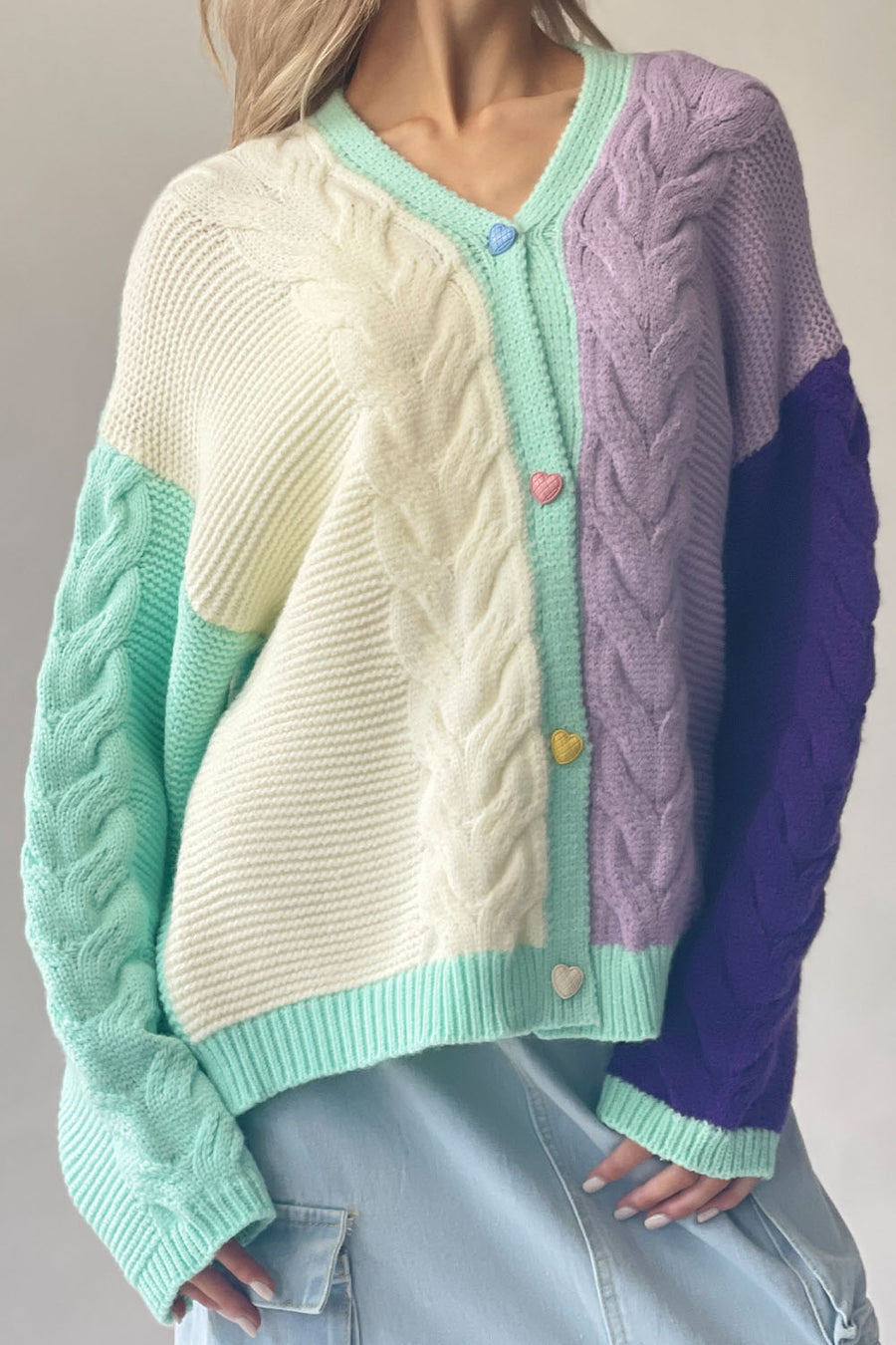 Candy Cable Knit Cardigan