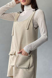 Corduroy Cargo Dress