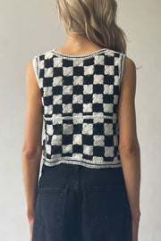 Checkerboard Crochet Vest