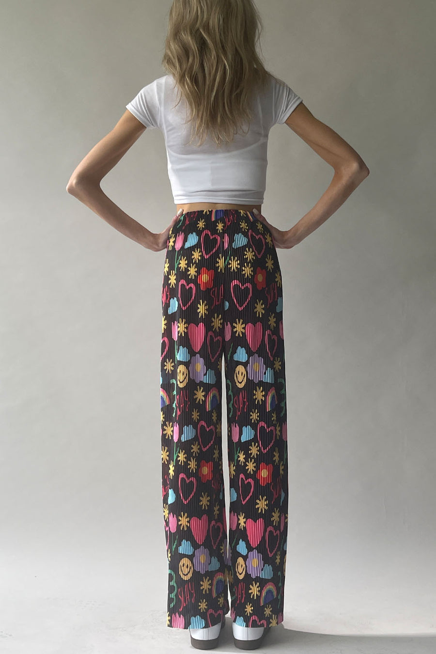 Graffiti Pleat Pants