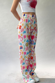 Graffiti Pleat Pants