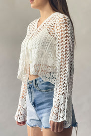 Heart Knitted Lace Cardigan