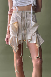 Y2K Cargo String Skirt