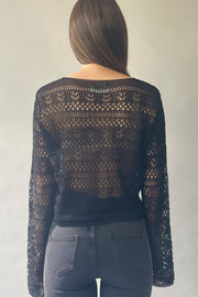 Ruched String Lace Top