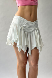 Frilled String Mini Skirt