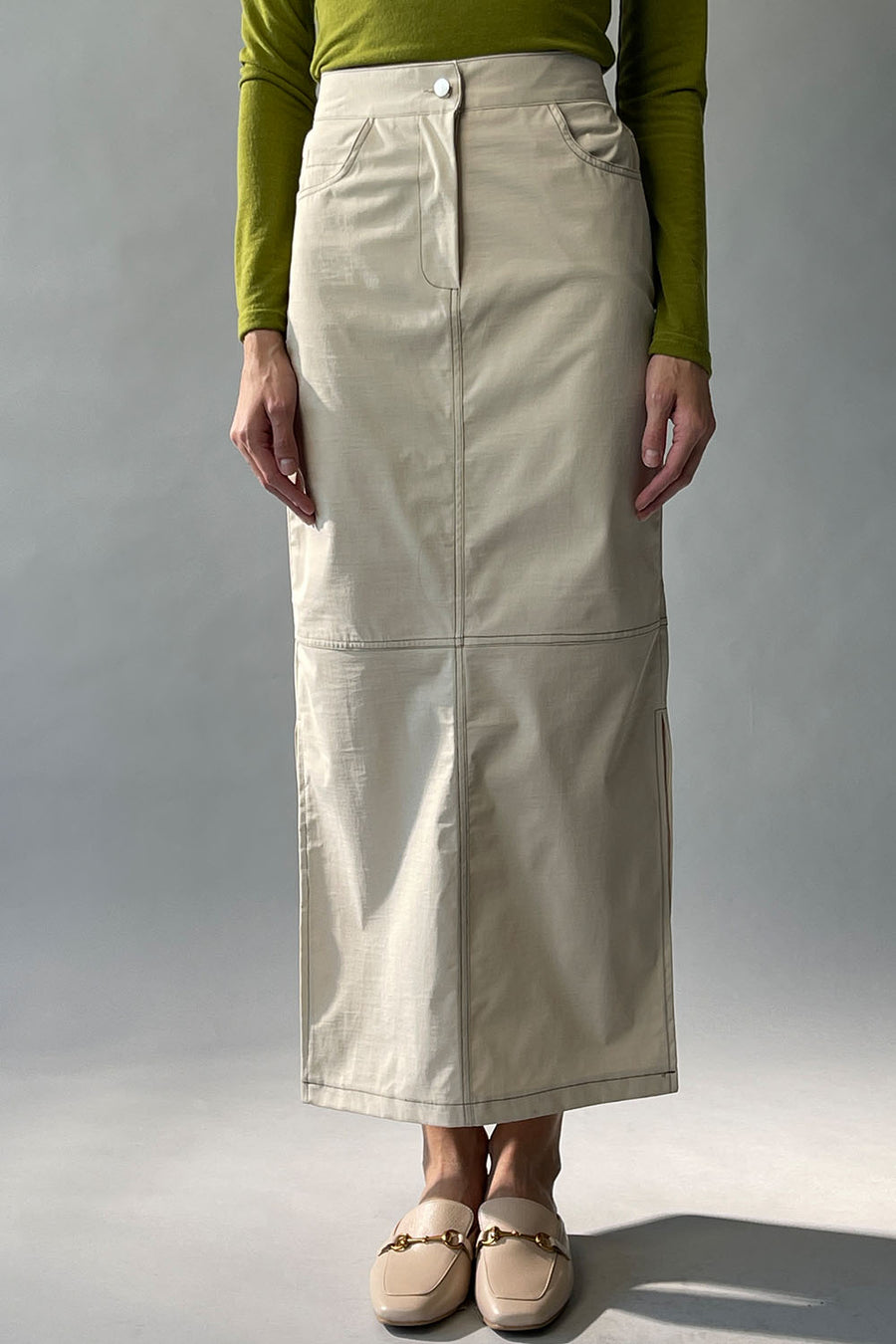 T-Stitch Long Skirt