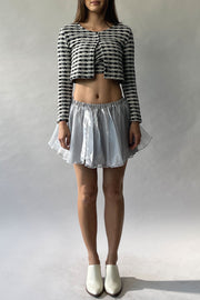 Flare Mesh Layered Skirt