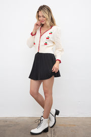 Cherry Vintage Knit Cardigan