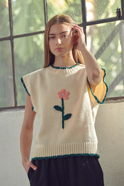 A Flower Sweater Vest