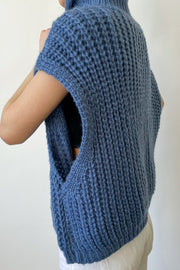 Turtleneck Cable Knit Sweater Vest