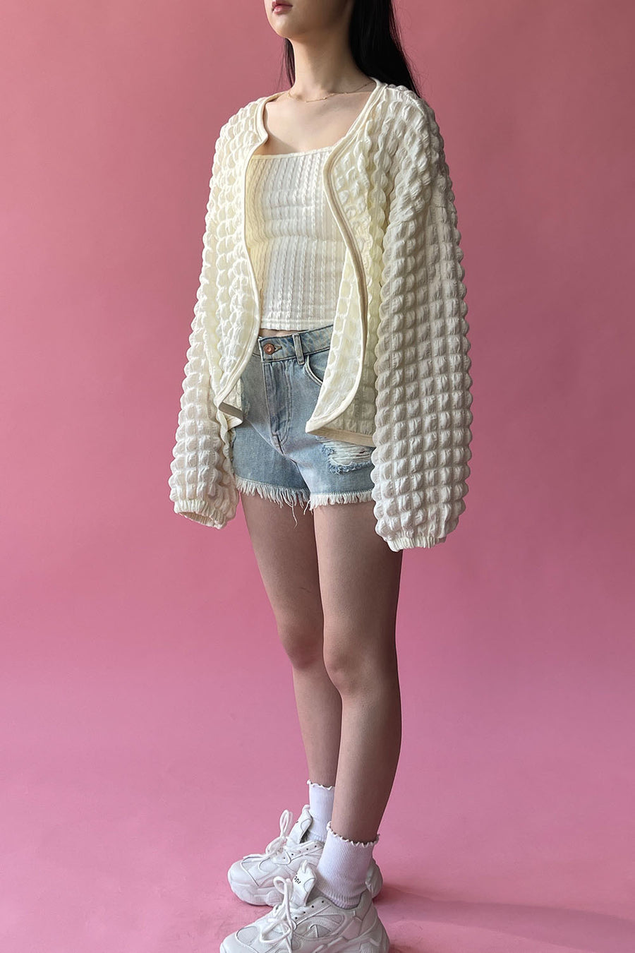 Bubble Puff Cardigan