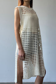 Lace Crochet Maxi Beach Dress