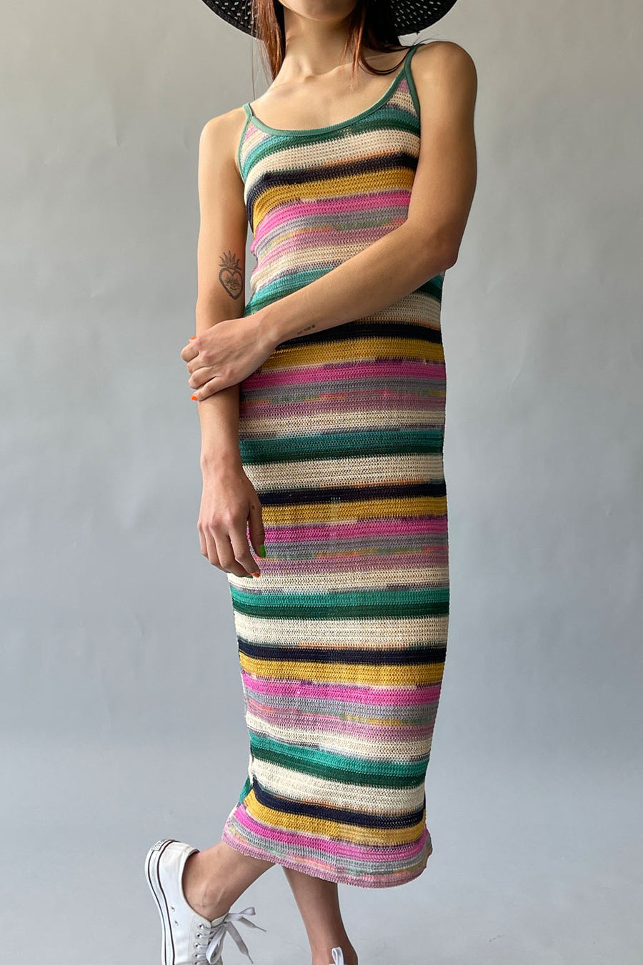 OMBRE STRIPE DRESS