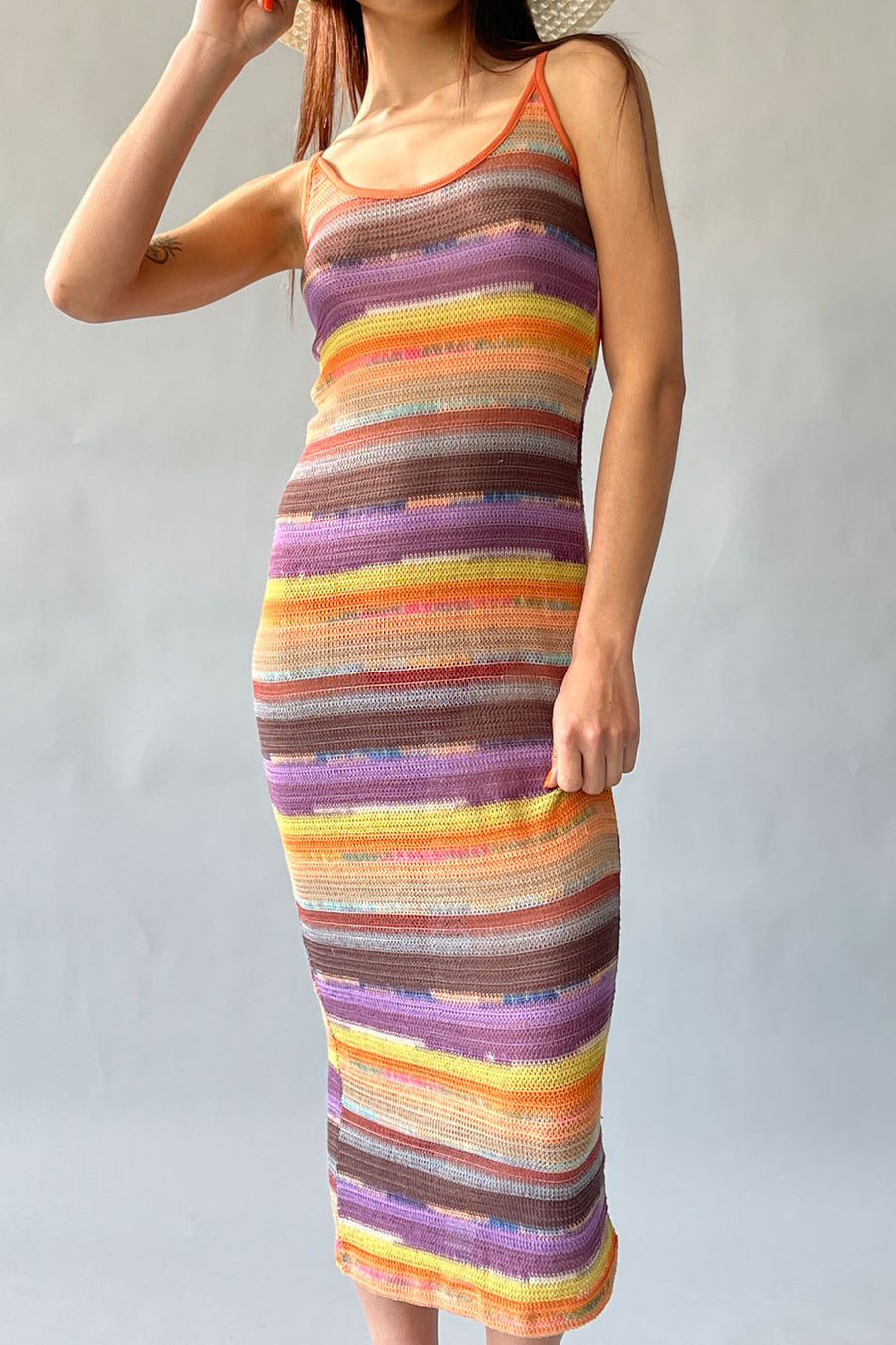 OMBRE STRIPE DRESS